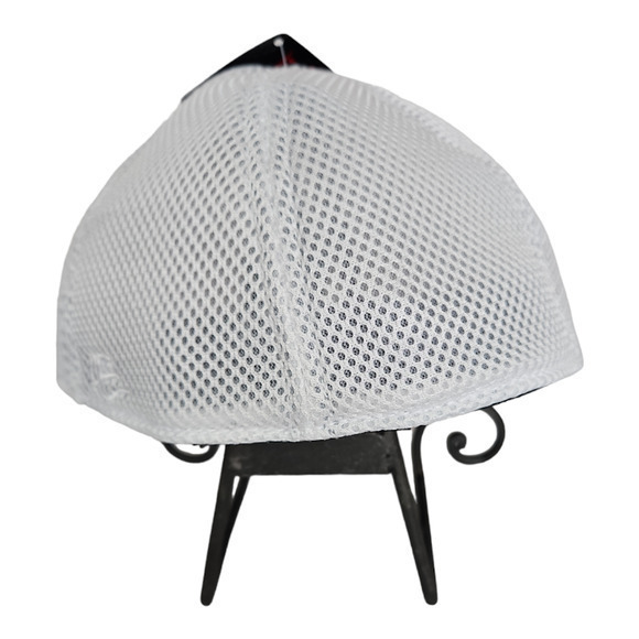 OC Sports Pro Flex Men's Medium/Large Baseball Hat,‎ Black and White Mesh, New - Picture 3 of 7